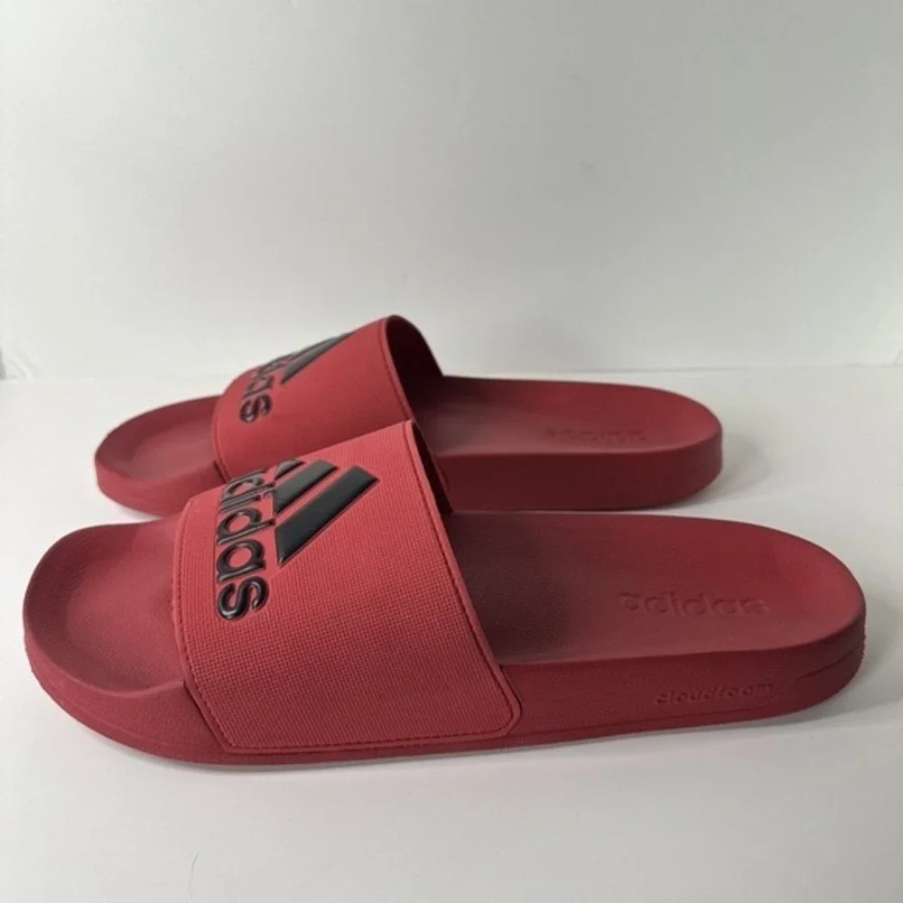 Men Adidas Originals Adilette Shower Slide Red/ Black. Mens‎ Size 13US EXCELLENT